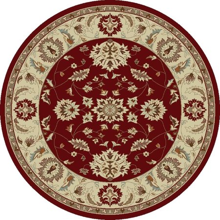 CONCORD GLOBAL 7 ft. 10 in. Chester Oushak - Round, Red 97009